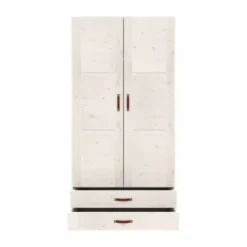 LIFETIME Kidsrooms Kledingkast 2-Deurs - 2 Laden - White Wash