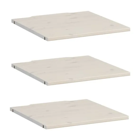 LIFETIME Kidsrooms Legplank Kastelement 50 cm 3 Stuks Whitewash