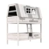 LIFETIME Kidsrooms My Hangout Huisbed - Premium Rolbodem - White Wash