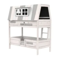 LIFETIME Kidsrooms My Hangout Huisbed - Premium Rolbodem - White Wash