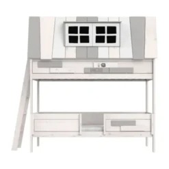 LIFETIME Kidsrooms My Hangout Stapelbed - Premium Rolbodem - White Wash