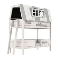LIFETIME Kidsrooms My Hangout Stapelbed - Premium Rolbodem - White Wash