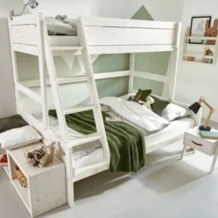 LIFETIME Kidsrooms Stapelbed Family Luxe Whitewash 120 x 200 cm