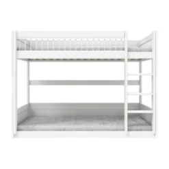 LifeTime Stapelbed – Laag – Luxe Lattenbodem – Wit Gelakt