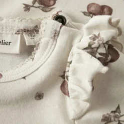 Lil Atelier Apple Romper - Turtledove - Mt. 56