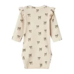 Lil' Atelier Bow Romper - Mt. 56 - Silver Peony