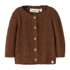 Lil Atelier Knit Cardigan - Mt. 56 - Maple Syrup