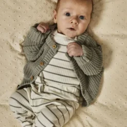 Lil' Atelier Romper - Gestreept - Mt. 56 - Coconut Milk