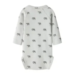 Lil Atelier Romper - Mt. 56 - Glacier Gray Elephant