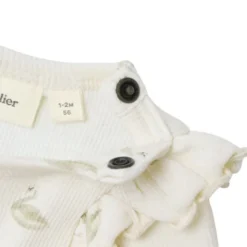 Lil' Atelier Swan Romper - Mt. 56 - Pastel Parchment
