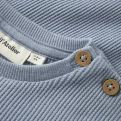 Lil' Atelier Sweatshirt - Dusty Blue Boat - Maat 56