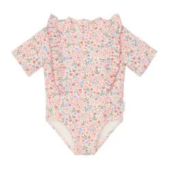 Little Dutch Badpak met Korte Mouwen - Dreamy Flowerfield - Maat 62/68