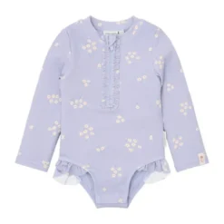 Little Dutch Badpak met Lange Mouwen en Ruches - Dreamy Lavender - Maat 98/104
