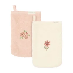 Little Dutch Fairy Garden Washandjes Geborduurd - (Set van 2)