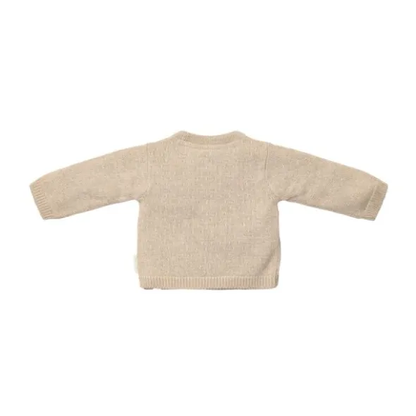 Little Dutch Gebreid Overslag Vestje - Maat 50 - Soft Beige Melee