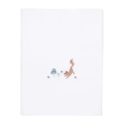 Little Dutch Ledikantlaken Geborduurd Paddenstoelen - 110 x 140 cm | Babypark