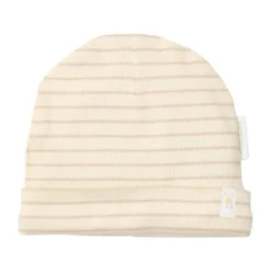 Little Dutch Muts - Soft Beige Stripe - 3-6 Mnd