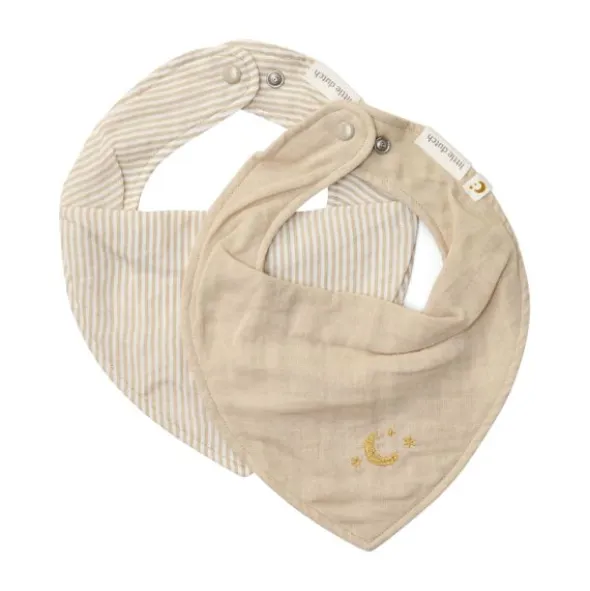 Little Dutch Pure Bandana Slab - Set van 2 - Soft Beige