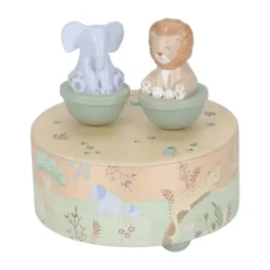 Little Dutch Safari Friends Houten Muziekdoosje