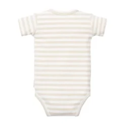 Little Dutch Stripe Romper - Korte Mouw - Mt. 50 - Sand/White