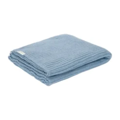 Little Dutch Wiegdeken Gebreid Pure - 70 x 100 cm - Denim Blue | Babypark
