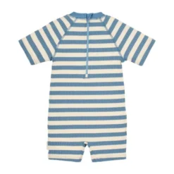 Little Dutch Zwempak Korte Mouwen - Ocean Blue Stripes - 62/68