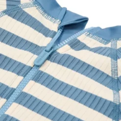 Little Dutch Zwempak Korte Mouwen - Ocean Blue Stripes - 62/68