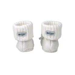 Lodger Knit Slofjes - 0-6 mnd - Cloud Dancer