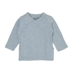 Lodger Melange Overslag Shirt - Maat 56 - Blue Fogg