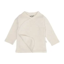 Lodger Melange Overslag Shirt - Maat 62 - Birch