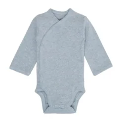 Lodger Melange Romper Lange Mouwen - Maat 50 - Blue Fogg