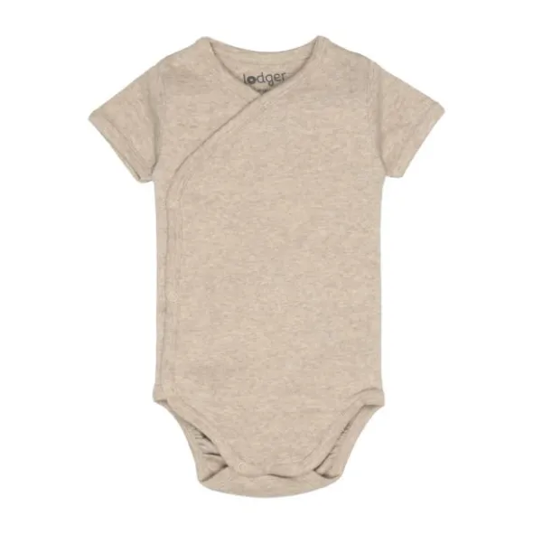 Lodger Overslagromper Korte Mouw - Maat 56 - Melange Beige