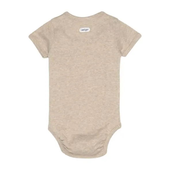 Lodger Overslagromper Korte Mouw - Maat 56 - Melange Beige