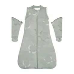 Lodger Slaapzak Hopper Met Afristbare Mouwen - Maat 86/98 - Matcha Blue Fogg