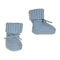 Lodger Slofjes - Merino Wool - Blue Fogg - 6-12M
