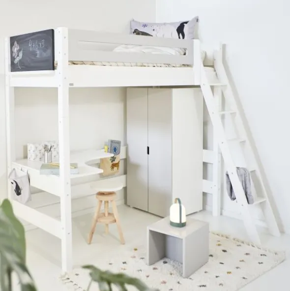 Manis-h GRETE Combi Hoogslaper Met Schuine Ladder - 90 x 160 cm