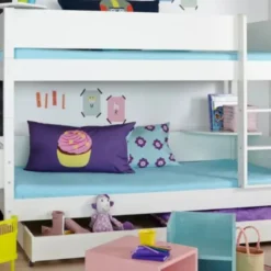 Manis-h HODER Stapelbed Combinatie met Lattenbodem - 90 x 200 cm