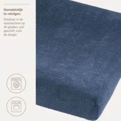 Meyco Aankleedkussenhoes - Badstof - Indigo - 50x70 cm - 1-pack