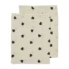 Meyco Baby Gingko Washandjes - 2-Pack - Offwhite/Soft Sand - 20x17 cm