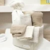 Meyco Baby Hydrofiele Monddoekjes - 3 Stuks - Offwhite/Soft Sand/Taupe