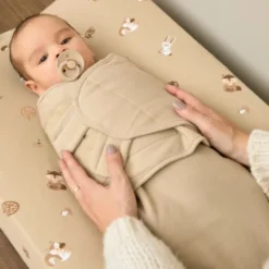 Meyco Baby Inbakerdoek - 0-3 Mnd - Gevoerd - Sand