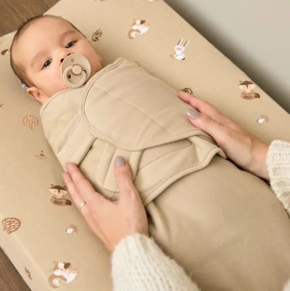 Meyco Baby Inbakerdoek - 0-3 Mnd - Gevoerd - Sand