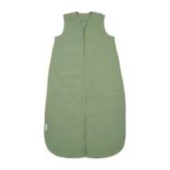 Meyco Baby Uni baby slaapzak gevoerd - pre-washed hydrofiel - olive green - 60cm | Babypark