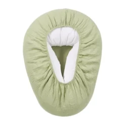 Meyco Baby Uni relaxhoes voor voedingskussen - pre-washed hydrofiel - soft olive 259.000.70.00