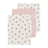 Meyco Baby Uni Washandjes - 3 Stuks - Pre-Washed Hydrofiel - Naturel/Soft Olive/Olive Green