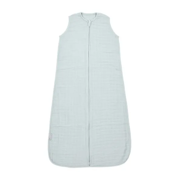 Meyco Baby Uni Zomerslaapzak - 60 cm - Pre-Washed Hydrofiel - Grey Blue