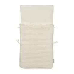 Meyco Baby Wafel Teddy voetenzak - nature - 40x82cm