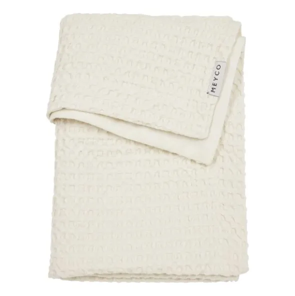 Meyco Baby Waffle Wiegdeken - 75 x 100 cm - Nature