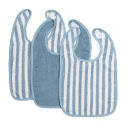 Meyco - Fat Stripe - Slabben - Jeans Blue 3-Pack