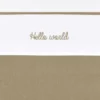 Meyco Hello World Wieglaken - 75 x 100 cm - Taupe